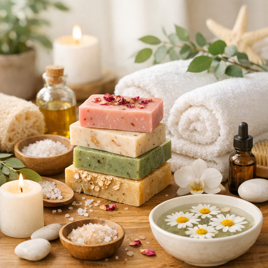 Wellness hub featured image with soap and spa elements