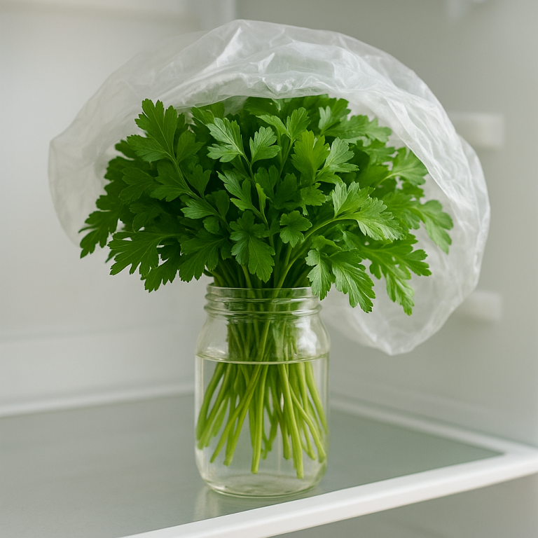 Parsley Lasts Longer When the Bunch Can Actually Breathe